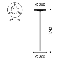 Online Trinity LED Stehleuchte, Abverkaufsware (OVP geöffnet) Stehleuchten|Schlafzimmer
