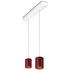 Best Tudor M LED Pendelleuchte, 2-flg., TW, unsichtbare Höhenverstellung, Baldachin: weiß matt Pendelleuchten|Essbereiche