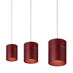 Best Tudor M LED Pendelleuchte, 3-flg., TW, unsichtbare Höhenverstellung, Baldachin: weiß matt Pendelleuchten|Pendelleuchten