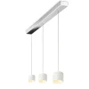 Outlet Tudor S LED Pendelleuchte, 3-flg., TW, unsichtbare Höhenverstellung, Baldachin: Chrom Pendelleuchten|Pendelleuchten