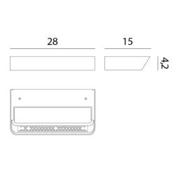 Sale Belvedere W2 LED Wandleuchte für Phasenabschnittsdimmer, 2700 K Treppen|Wandleuchten