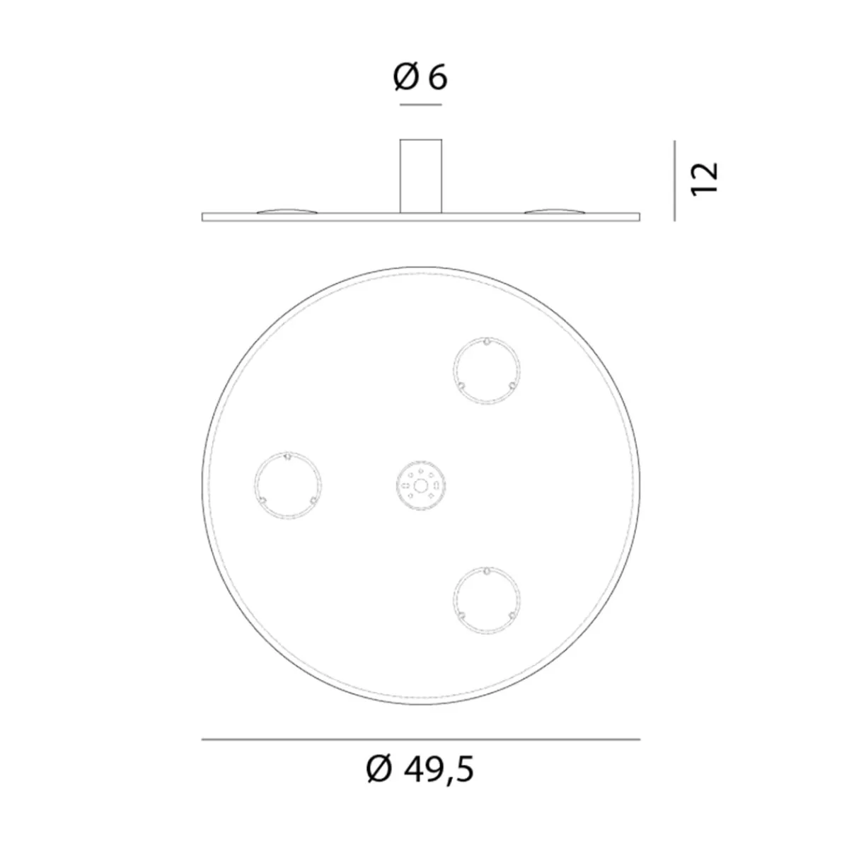 New Collide H3 LED Deckenleuchte, 2700 K Wohnzimmer|Flur