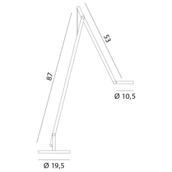 Outlet String F1 Dim-to-Warm LED Stehleuchte Wohnzimmer|Flur