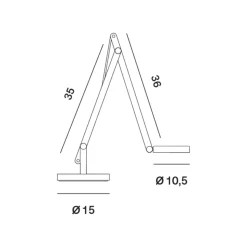 Clearance String T1 Mini Dim-To-Warm LED Tischleuchte Tischleuchten|Leseleuchten