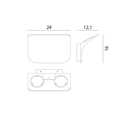 Hot Tide W0 LED Wandleuchte, 2700 K Wandleuchten|Flur