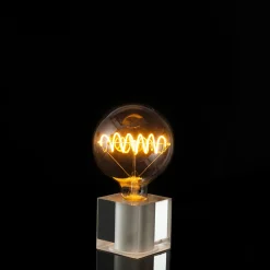 Clearance Cubic Tischleuchte mit LED Bridge Globe 125 Curved Plus klar Dekoration|Tischleuchten