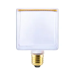 Clearance LED Floating Cube klar E27, 4,5 W, 2200 K, dimmbar E27|Dekorative Leuchtmittel