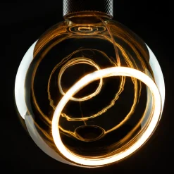 LED Floating Globe 150 45° smokey grau E27, 6 W, 1900 K, dimmbar E27|Dekorative Leuchtmittel