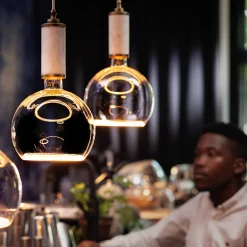 Outlet LED Floating Globe 125 klar E27, 4,5 W, 2200 K, dimmbar E27|Dekorative Leuchtmittel