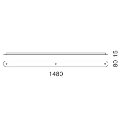 Hot Baldachinprofil 3 für Pendelleuchten Montagezubehör