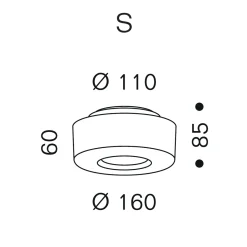 Hot Curling Ceiling S LED Deckenleuchte, 3000 K Downlights|Objektbeleuchtung