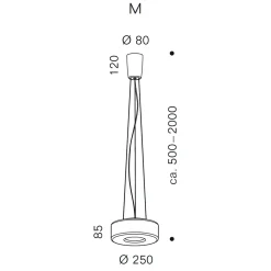 Clearance Curling Suspension Rope M LED Pendelleuchte, 3000 K Pendelleuchten