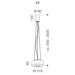 Clearance Curling Suspension Rope M LED Pendelleuchte, 3000 K Pendelleuchten