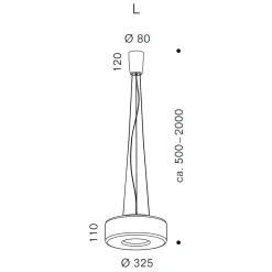 Best Curling Suspension Rope L LED Pendelleuchte Pendelleuchten