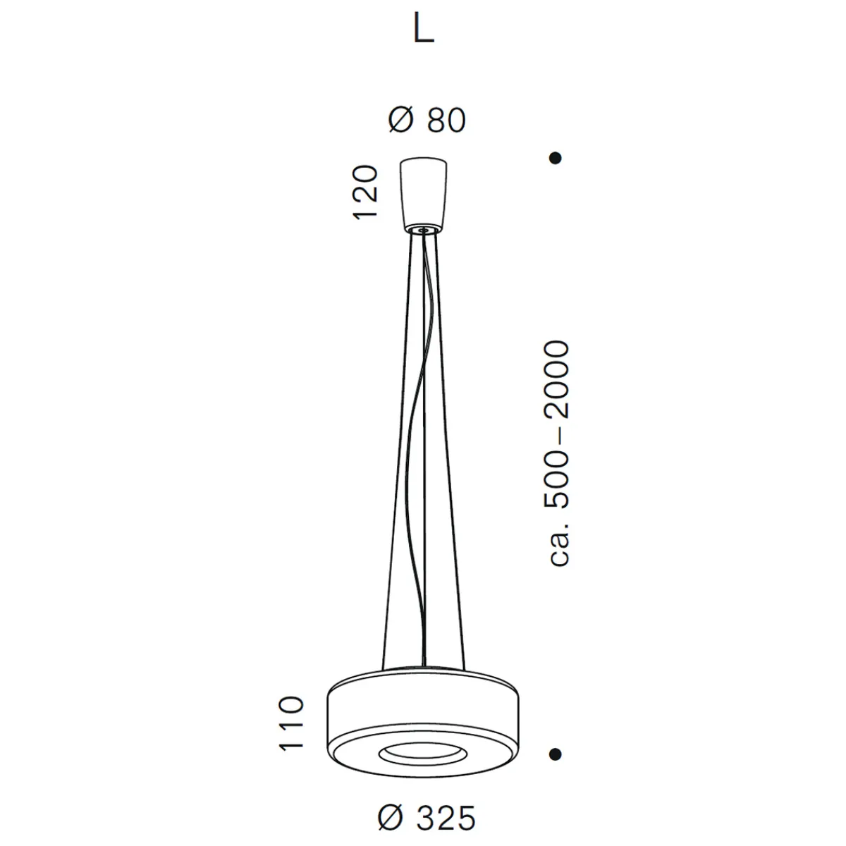 Best Curling Suspension Rope L LED Pendelleuchte Pendelleuchten