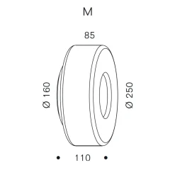Clearance Curling Wall M LED Wandleuchte Flur|Wandleuchten
