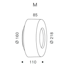 Clearance Curling Wall M LED Wandleuchte Flur|Wandleuchten