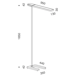 Discount Slice² Floor LED Stehleuchte Stehleuchten|Objektbeleuchtung