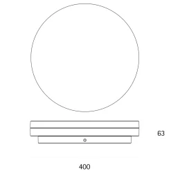 Online Circel LED Deckenleuchte, Ø: 40 cm Flur|Arbeitszimmer