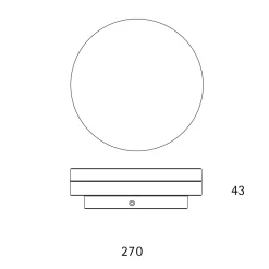 Circel LED Deckenleuchte, Ø: 27 cm Flur|Arbeitszimmer