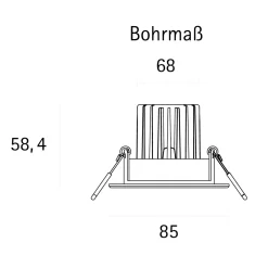 Discount Haled LED Downlight Einbaustrahler, Dim-to-Warm Schlafzimmer|Flur