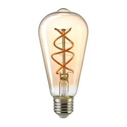 Sale LED Filament Edison Lampe Curved E27 Gold, 4,5 W, 1800 K, dimmbar E27|Dekorative Leuchtmittel
