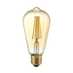New LED Filament Edison Lampe E27 Gold, 7 W, 2500 K, dimmbar E27|Dekorative Leuchtmittel