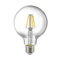Outlet LED Filament Globelampe E27 klar, 4,5 W, 2700 K, dimmbar E27|Led-Lampen