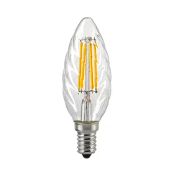 Online LED Filament Kerze gedreht E14 klar, 4,5 W, 2700 K, dimmbar E14|Dekorative Leuchtmittel
