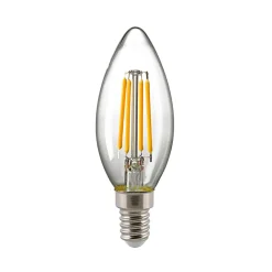 Best LED Filament Kerze E14 klar, 4,5 W, 2700 K, dimmbar E14|Led-Lampen