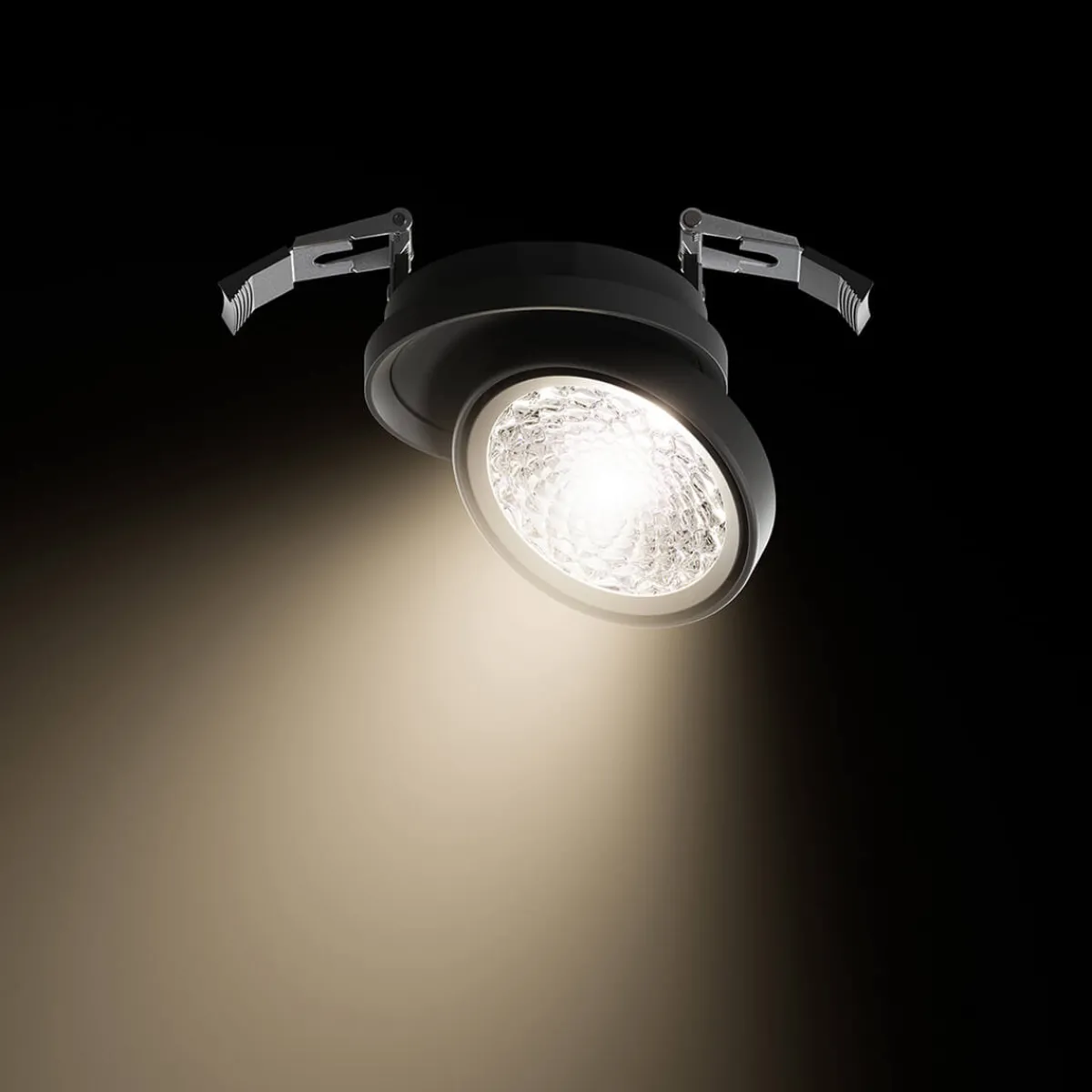 Sale Nivo LED Decken-Einbauleuchte, schwenkbar, Ø: 11,1 cm Museen/Showrooms|Strahler