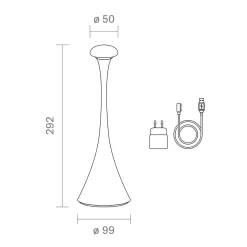 Best Nudrop LED Akkuleuchte Gastronomie|Terrassen