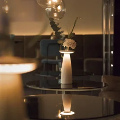 Outlet Nuflair LED Akkuleuchte & Vase Dekoration|Gastronomie