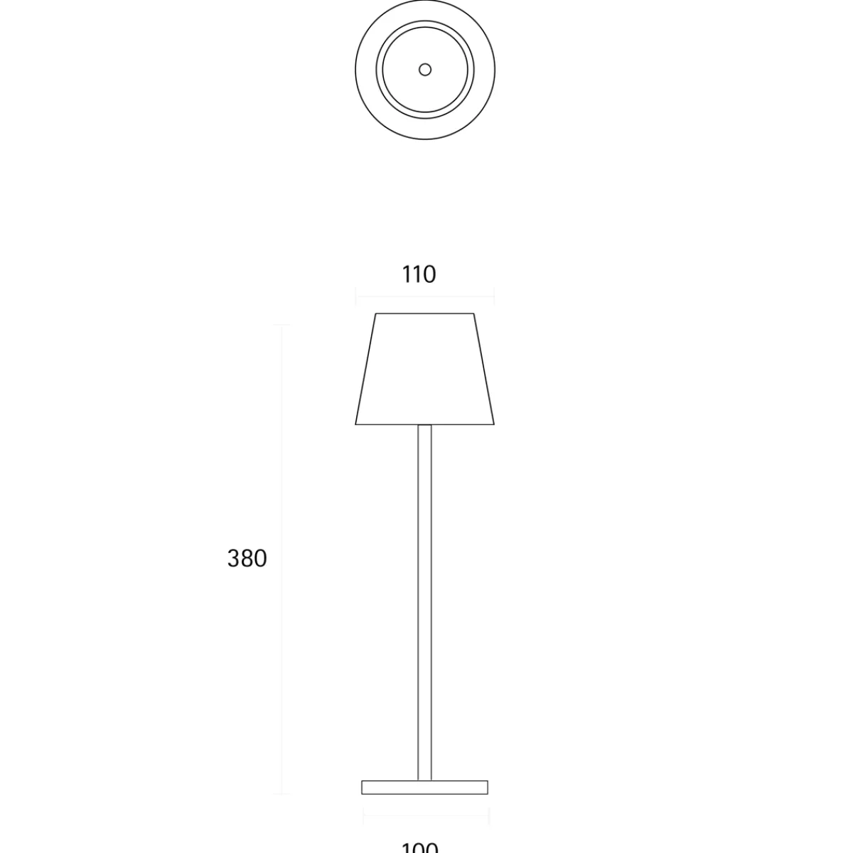 Clearance Nuindie LED Akkuleuchte, Flex-Mood Gastronomie|Terrassen