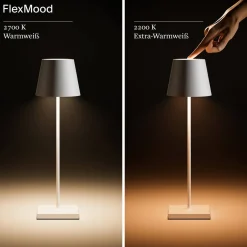 Clearance Nuindie LED Akkuleuchte, Flex-Mood Gastronomie|Terrassen