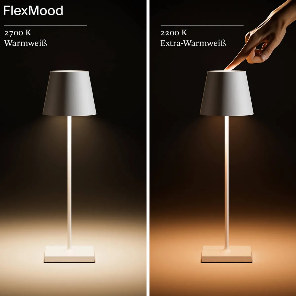 Clearance Nuindie LED Akkuleuchte, Flex-Mood Gastronomie|Terrassen