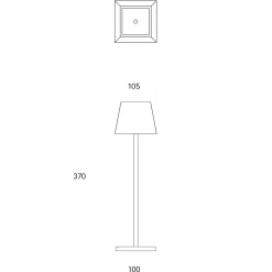 Discount Nuindie LED Akkuleuchte, Flex-Mood, eckig Terrassen|Dekorative Leuchten