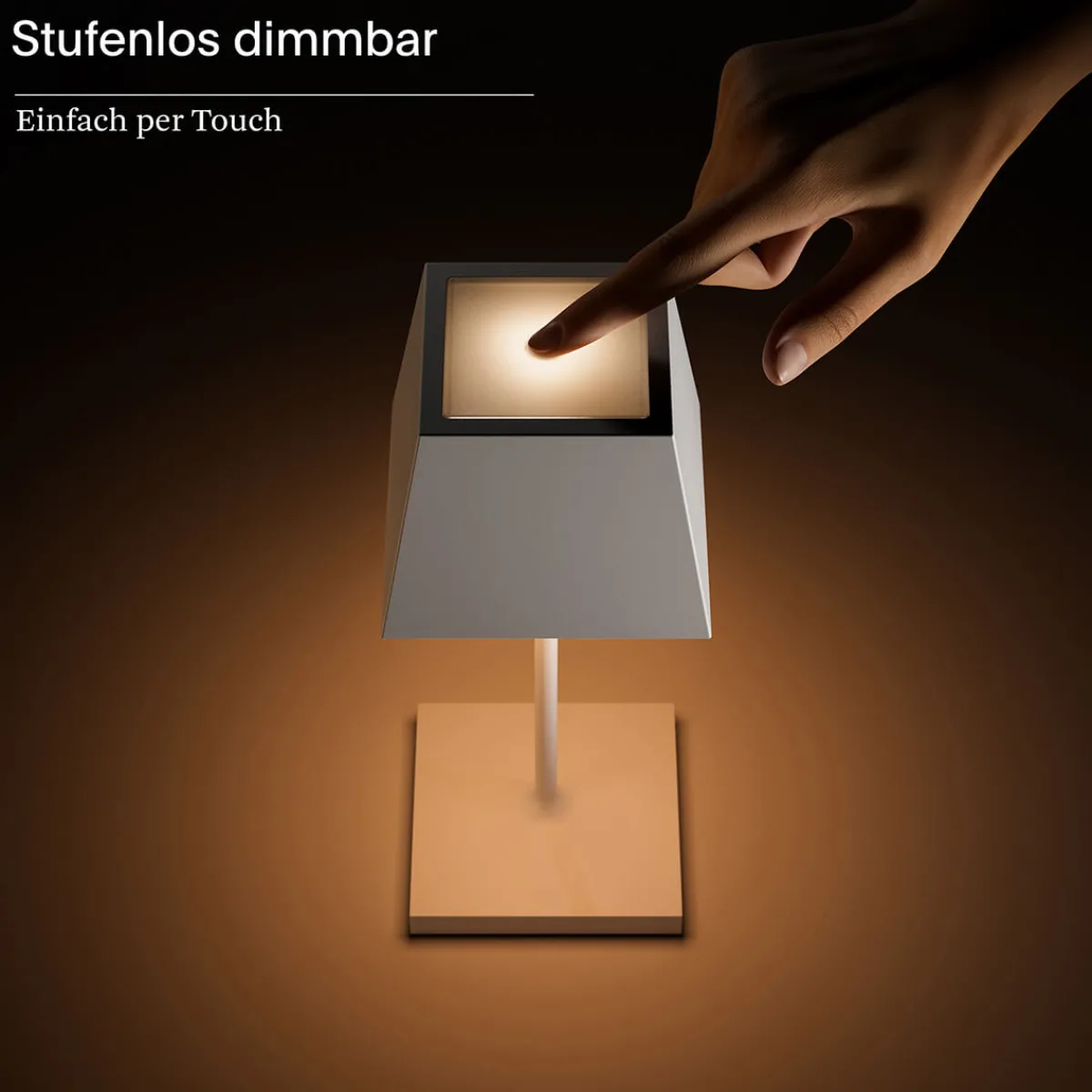 Best Nuindie mini LED Akkuleuchte, Flex-Mood, eckig Gastronomie|Terrassen