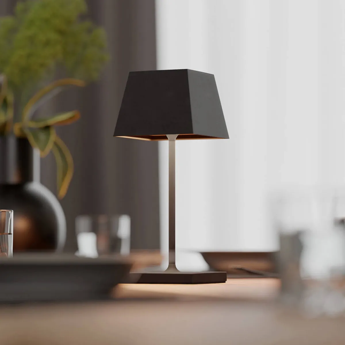 Best Nuindie mini LED Akkuleuchte, Flex-Mood, eckig Gastronomie|Terrassen