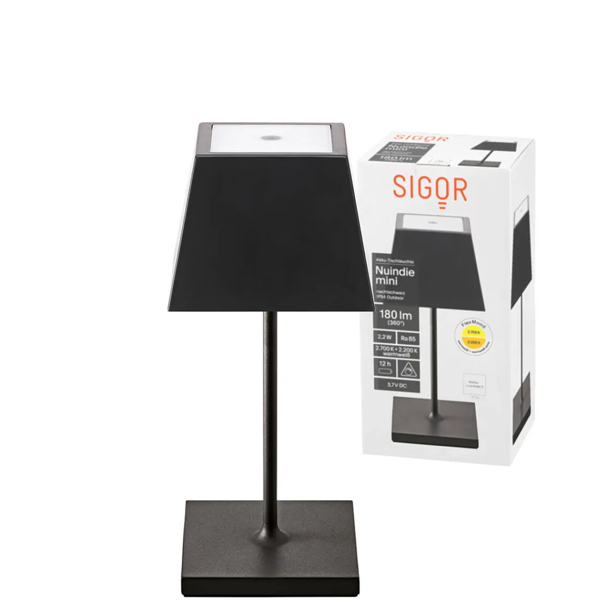 Best Nuindie mini LED Akkuleuchte, Flex-Mood, eckig Gastronomie|Terrassen