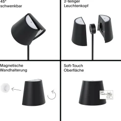 Online Nuindie tango LED Akkuleuchte, Flex-Mood Wandleuchten|Tischleuchten