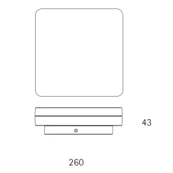 Outlet Square LED Deckenleuchte Arbeitszimmer|Büros