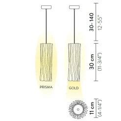 Outlet Accordeon Vertical Suspension Pendelleuchten