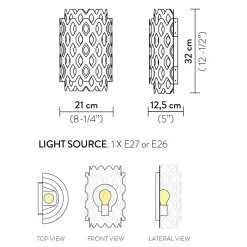 Hot Charlotte Applique Wandleuchten|Flur