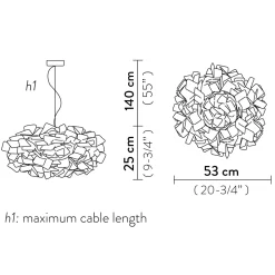 Sale Clizia Pixel Suspension Schlafzimmer|Pendelleuchten