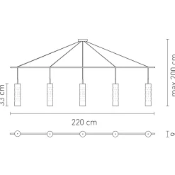 Best Dimple Suspension Penta, Rückläufer Pendelleuchten