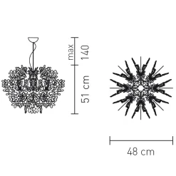 Hot Fiorella Suspension Pendelleuchten|Schlafzimmer