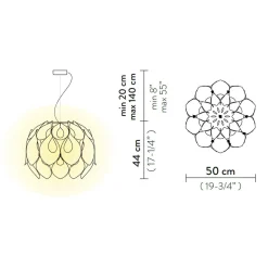 Hot Flora Suspension Medium Pendelleuchten|Schlafzimmer