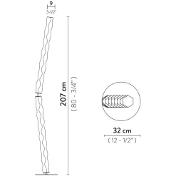 Outlet Hugo LED Floor Stehleuchten|Wohnzimmer