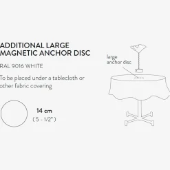 New Magnetische Metallscheibe für LaFleur Battery, Ø: 14 cm Leuchtenzubehör